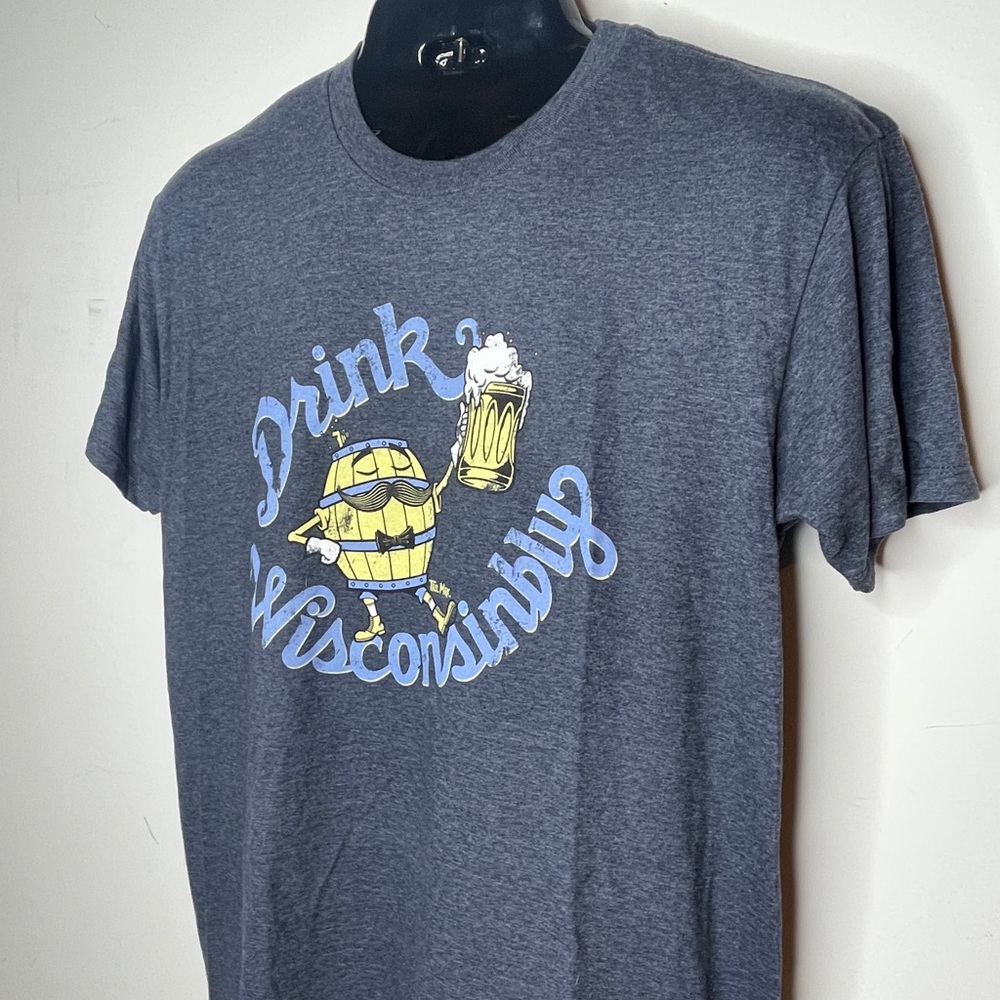 New Drink Wisconsinbly Unisex T-Shirt: Size Large